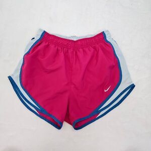 Nike‎ Dri Fit Running Shorts Pink Blue Athletic Lined Womens
